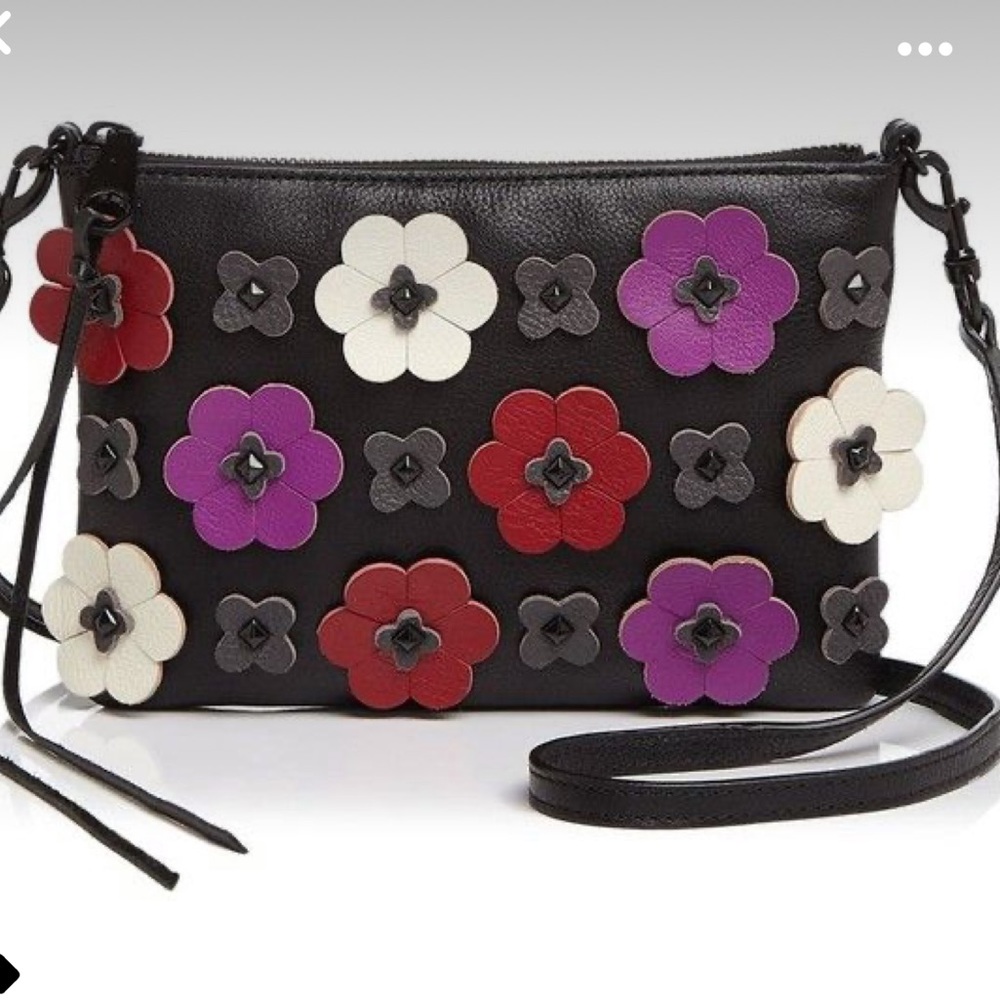 🌺 Rebecca Minkoff Jon Floral Appliqué Crossbody